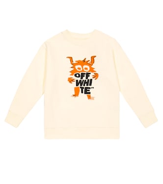 Sudadera en jersey de algodón con logo | Off-White Kids