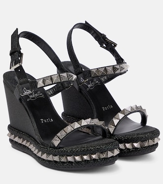 Pyraclou embellished leather espadrilles | Christian Louboutin