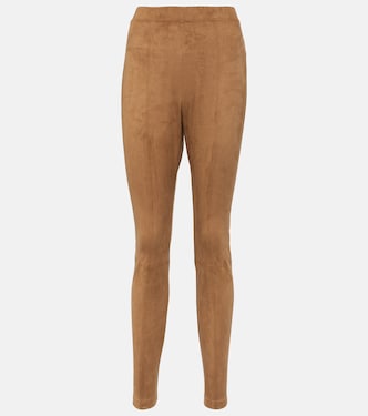 Leisure Ebe faux suede slim pants | Max Mara