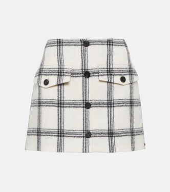 Mini-jupe Ocroma en laine à carreaux | Sportmax