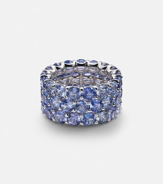 Ocean Breeze 18kt white gold ring with sapphires  | Bucherer Fine Jewellery