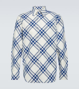Camicia in flanella di cotone a quadri | Burberry
