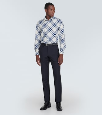 Camicia in flanella di cotone a quadri | Burberry