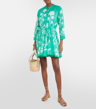 Vestido camisero de algodón floral | Juliet Dunn