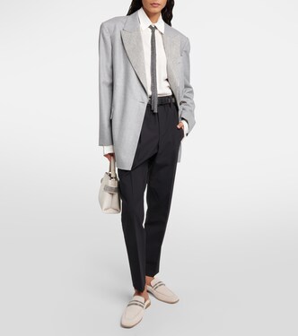 Pantaloni regular in misto lana | Brunello Cucinelli