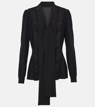 Schluppenbluse aus einem Seidengemisch | Dolce&Gabbana