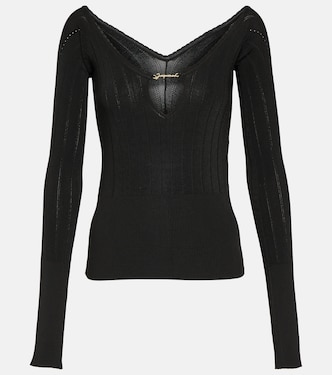 Le Haut Pralu logo ribbed-knit top  | Jacquemus