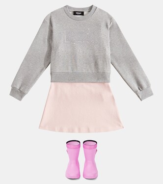 Sudadera de algodón adornada con logo | Versace Kids