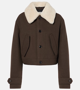 Chaqueta de lana virgen con borrego | Ami Paris