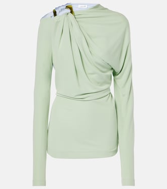 Top in jersey con ruches | Victoria Beckham