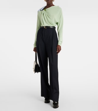 Top in jersey con ruches | Victoria Beckham