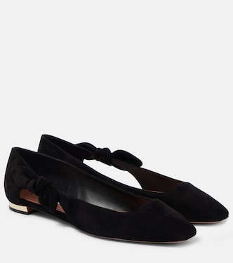 Bailarinas Very Bow Tie de ante | Aquazzura