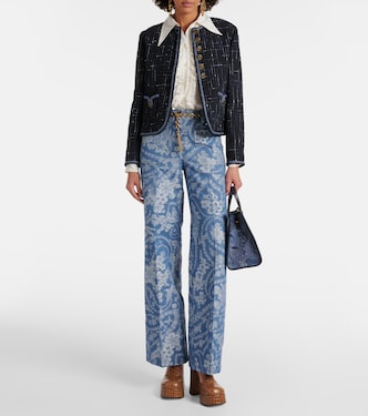 Weite Hose aus Baumwolle und Leinen | Etro