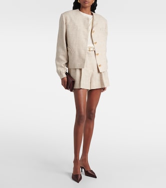 Selle linen and cotton blend shorts | Blazé Milano