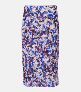 Jupe crayon à fleurs | Dries Van Noten