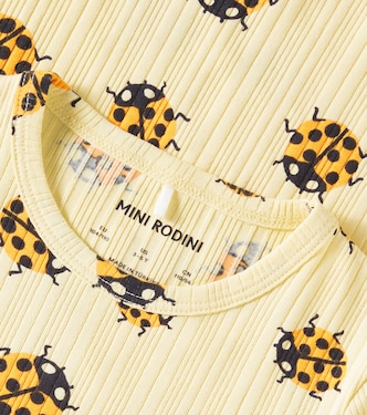Ladybugs cotton-blend jersey T-shirt | Mini Rodini