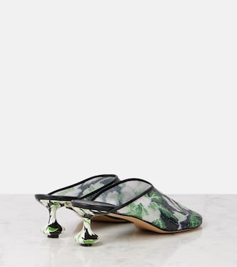 Toy 45 floral sequined mesh mules | Loewe