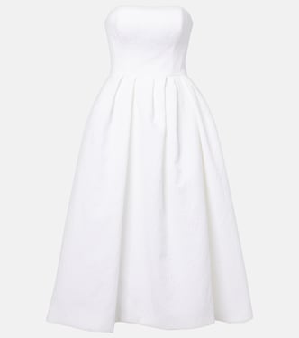 Vestido midi en mezcla de algodón | Carolina Herrera