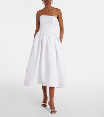 Vestido midi en mezcla de algodón | Carolina Herrera