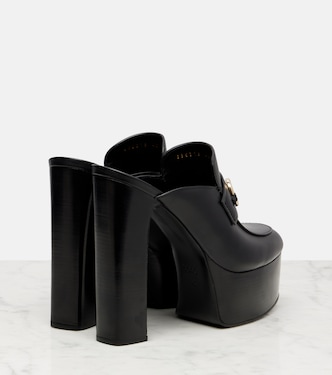 Horsebit 1955 leather platform mules | Gucci