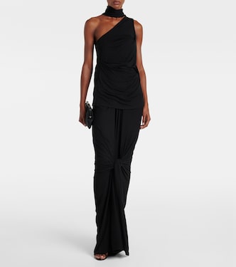 Draped jersey maxi skirt | Entire Studios