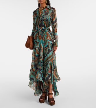 Robe longue en soie | Etro