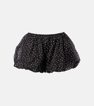 Shorts in seta a vita alta a pois  | SIR