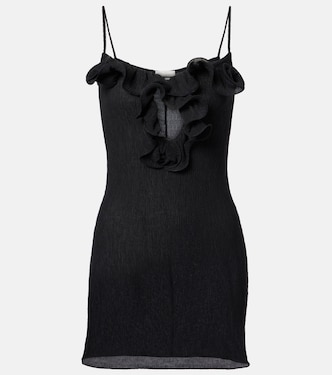 Ruffled sheer minidress | Magda Butrym