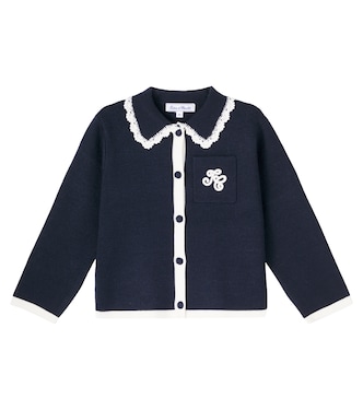 Bestickter Cardigan aus einem Wollgemisch | Tartine et Chocolat