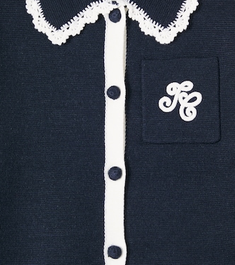 Bestickter Cardigan aus einem Wollgemisch | Tartine et Chocolat