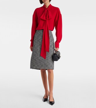 Gonna midi in misto lana | Gucci