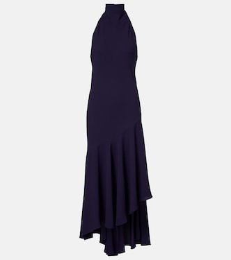Asymmetric halterneck midi dress | Alaïa