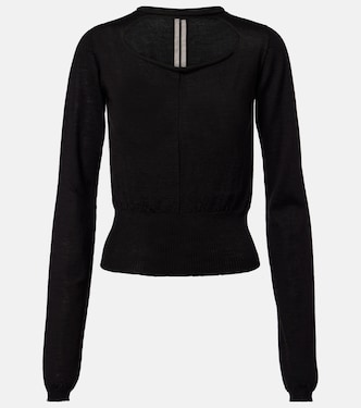 Cutout virgin wool top | Rick Owens