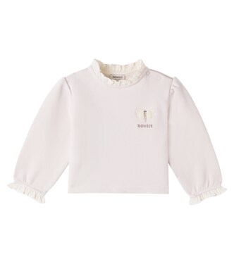 Baby Carilin embroidered cotton sweatshirt | Donsje
