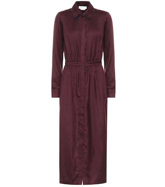 Abito midi Lowell in twill di seta | Gabriela Hearst