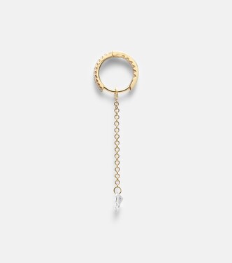 Boucle d'oreille unique Pendulum en or jaune 18 ct et diamant | Maria Tash