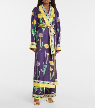 Peignoir imprimé en soie | Dolce&Gabbana