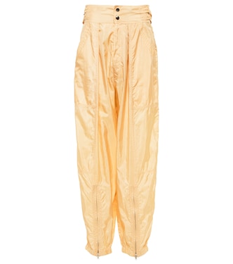 Pantaloni Olga in misto seta a vita alta | Isabel Marant