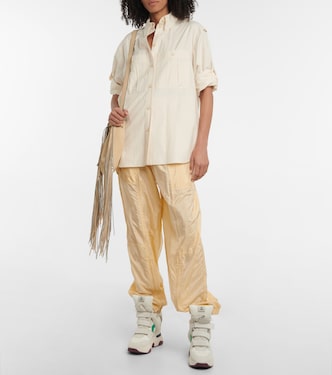 Pantaloni Olga in misto seta a vita alta | Isabel Marant