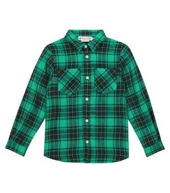 Altman checked linen shirt | Bonpoint