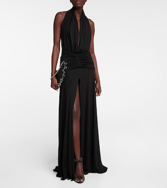 Abito lungo con scollo all’americana | Alaïa