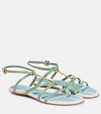 Sandali in pelle con decorazione | Jacquemus