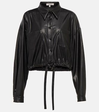Sleek Comfort faux leather shirt | Dorothee Schumacher