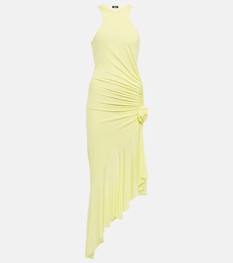 Ruched corsage jersey midi dress | Blumarine