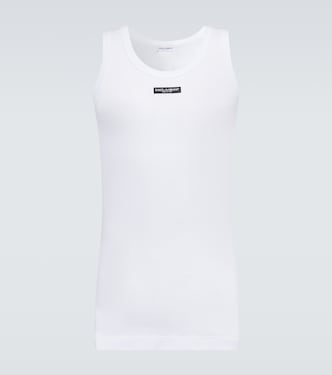 Top in misto cotone con logo | Dolce&Gabbana