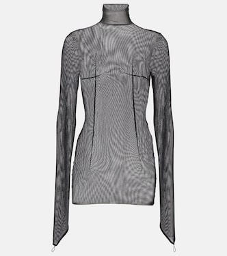 Top de cuello alto de malla | Ann Demeulemeester