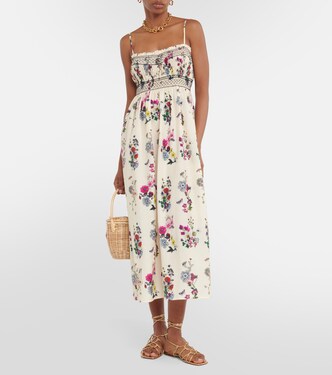 Midikleid Soliflore aus Baumwolle und Seide | Eres