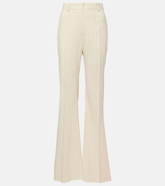 Pantalones flared Tritone de lona a rayas | Sportmax