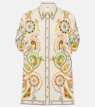 Pinball printed linen shirt | Alémais