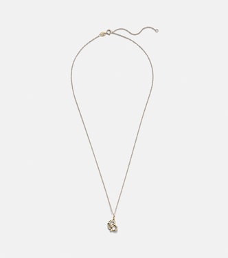 Halskette Salt To My Pretzel aus 10kt Gelbgold mit Diamanten | Stone and Strand